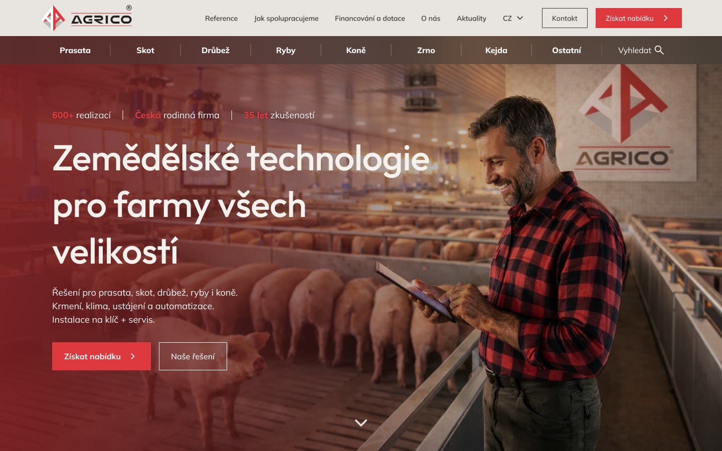 The new AGRICO website